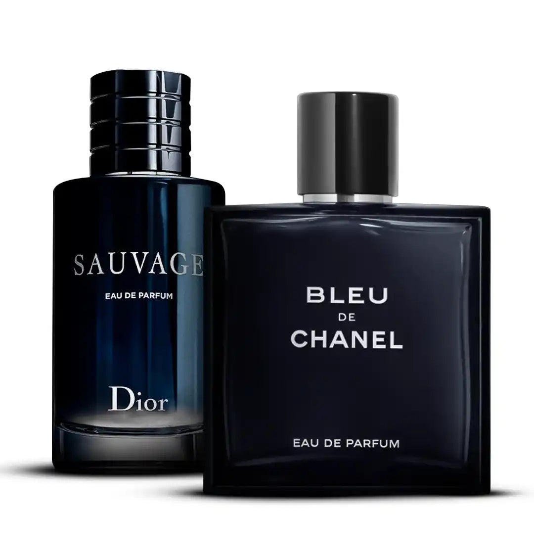 + 2 prémiové pánské parfémy: Bleu de Chanel a Sauvage (každý 100 ml)