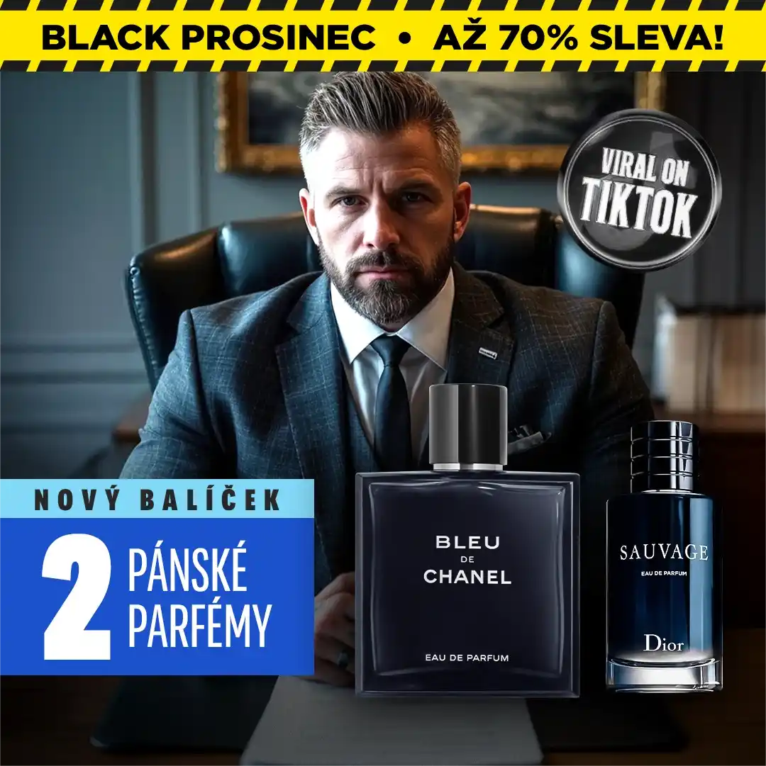 ZAPLAŤ ZA 1 A ZÍSKEJ 2! – Exkluzivní sada prémiových pánských parfémů: Bleu a Sauvage (Eau de Parfum, 100 ml každý)